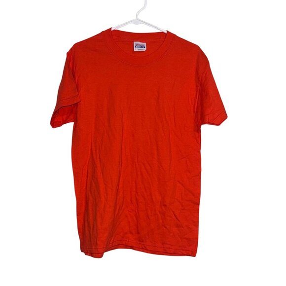 Hanes Other - Hanes Beefy-T Orange T-Shirt Adult Size S 100% Cotton Crew Neck Short Sleeve